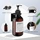 RISAKOGO Seifenspender Wandbefestigung Ohne Bohren,3er Set 500ml Seifenspender Wand Braun Schampoospender Dusche Spülmittelspender Shampoo Spender für Küche Bad