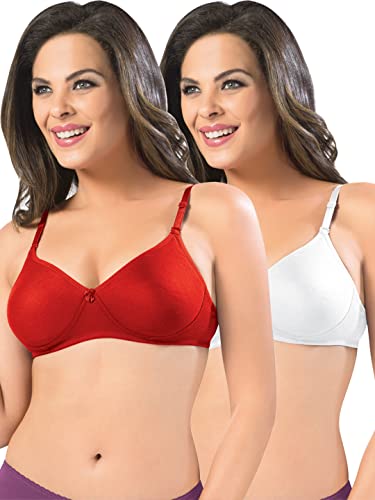 Image of SONARI Women's Non-Padded T-Shirt Bra | Wire-Free, Medium Coverage, Comfortable Polyester-Cotton Blend Fabric | Adjustable Straps, Ideal for Sports Catwalk
