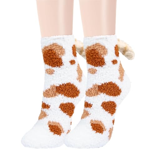 Image of Benefeet Sox Women Fuzzy Socks Funny Cat Gifts Cozy Soft Fluffy Winter Warm Sleeping Cute Animal Slipper Socks for Cat Lover