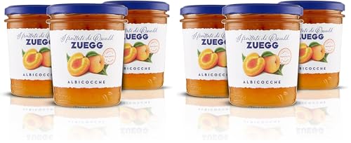 Zuegg, Confettura Extra di Albicocche I Frutteti di Oswald - Contiene 50% di Frutta ogni 100 Grammi, Frutta Raccolta a Mano, Senza Glutine, Prodotto Vegano (3 x 320 grammi) (Confezione da 2)