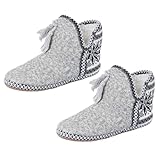 botas altas temporada 2018 Calzado de invierno: forro grueso y afelpado para mantenerte abrigado durante todo el invierno, cómodas pantuflas