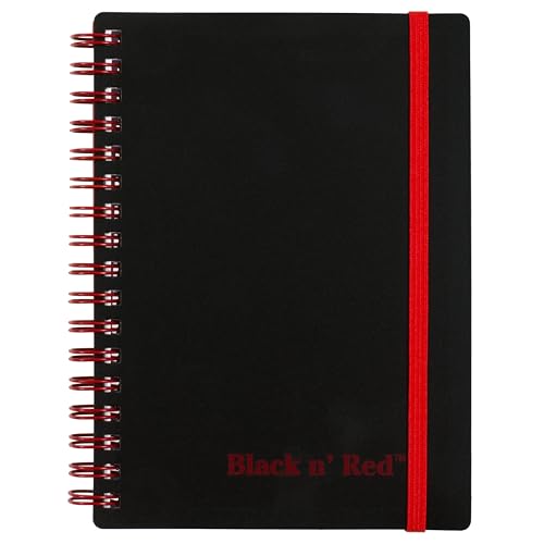 Cahier Black n' Red F67010 petit format de poche pour notes professionnelles