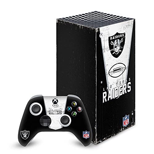 Skin Xbox Series X NFL Las Vegas Raiders autocollant vinyle de protection anti-rayure