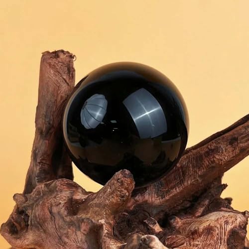 Boule en obsidienne noire 6cm pour divination et décoration - 2