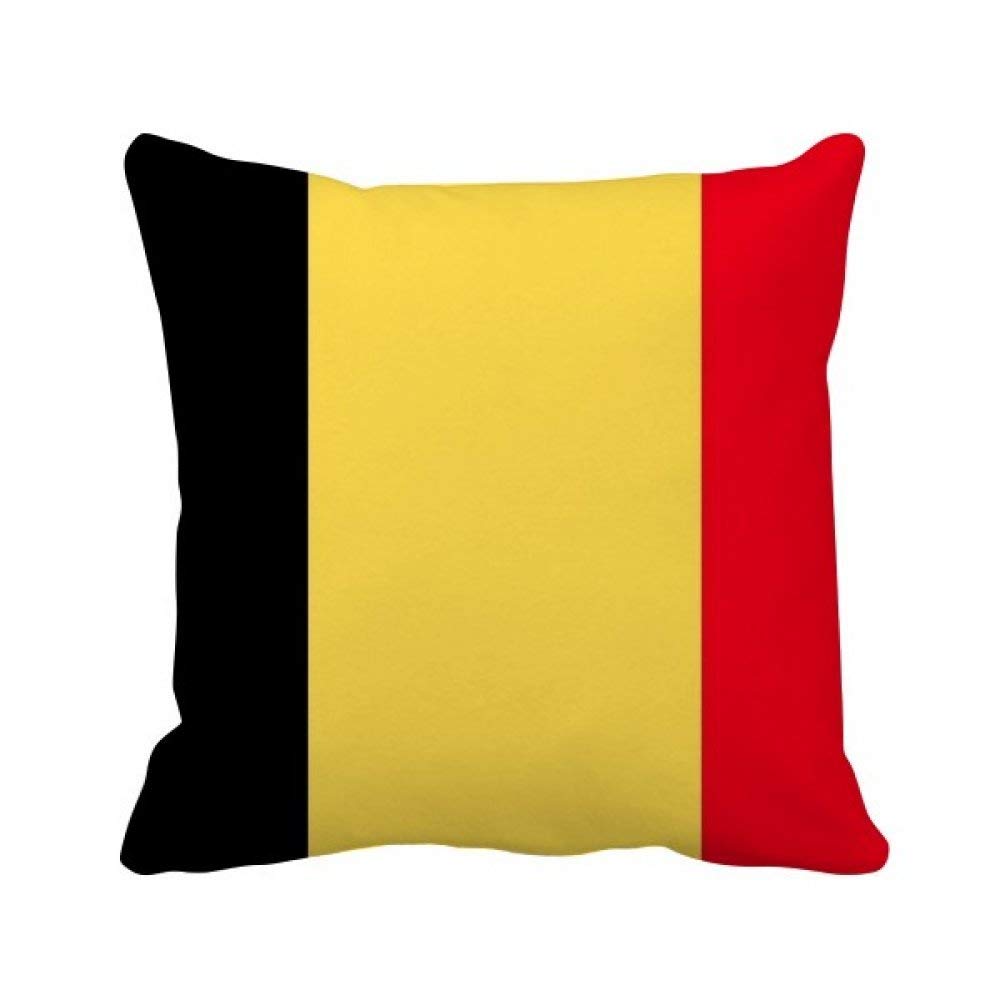 Coussin drapeau Belgique souvenir d'Europe pour un intérieur chaleureux