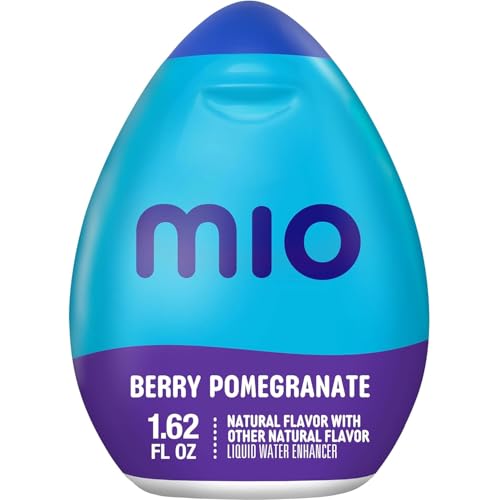 Image of MiO Water Enhancer Quartet for Sugar Free Flavored Hydration and Drink Mixing, Naturally Flavored Water Drops, Blueberry Lemonade, Berry Pomegranate, Strawberry Watermelon and Cherry Blackberry, 1.62 Fluid Ounce (Variety Pack)