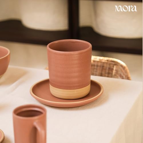 Mora 세라믹 주방 기구 홀더 - 조리대용 나무 스푼 및 주걱 그릇, 모던 팜하우스 홈 데코, 스토브 탑 및 카운터용 대형 18.5cm(7.25인치) 요리 정리함 - 무겁고 견고함 - 테라코타 — 사진 5