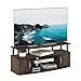 Furinno JAYA Large Entertainment Stand for TV Up to 55 Inch, Columbia Walnut/Black