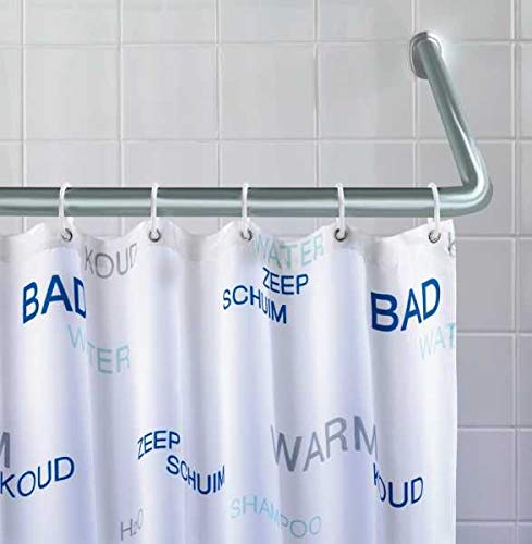 Tringle douche angle adaptable WENKO barre aluminium combinable inox - 7
