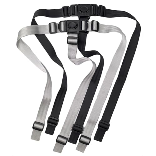 2Pcs High Chair Straps for IKEA Antilop IKEA Part 130633, 3 Point Universal High Chair Straps, Enhanced Safety & Comfort, Durable, Fits Most High Chairs, Versatile Use for Strollers and Bouncers