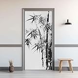 Taille Universelle 77x200 cm – Facile à Ajuster: Sticker porte livré en 2 panneaux (chaque 38.5x200 cm), facile à découper pour s’adapter à la plupart des portes standard. Convient aux surfaces lisses comme le bois, le verre, le métal, etc.