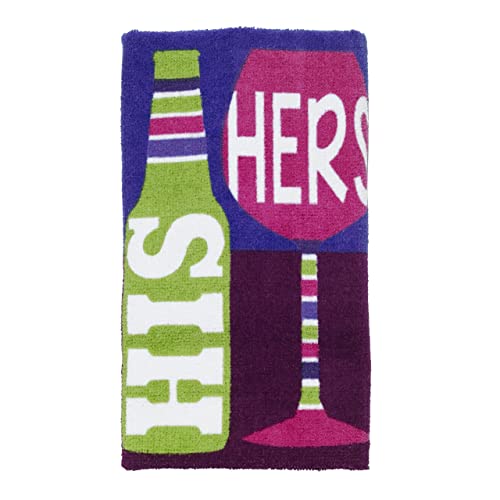 WorldCare® TechStyle Fiber Reactive Kitchen Towel, His & Hers Pattern