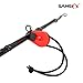 SAMSFX Fishing Rods Belt Stretchy Wrap Pole Straps Elastic Cable Ties for Casting Rods, Spinning Rods & Fly Rods (Red, 20cm / 7.8in, 4PCS)
