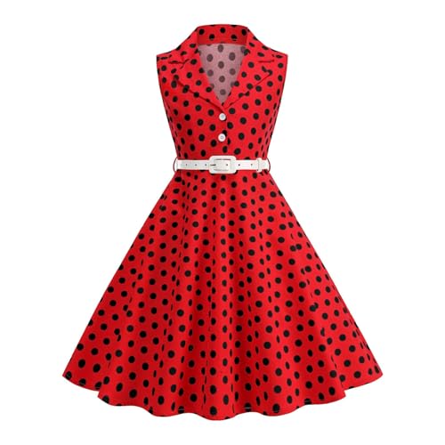 Robe rockabilly enfant à pois pour mariage et fêtes rétro