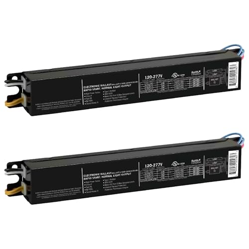 Replacement for Keystone KTEB-240-UV-TP-PIC 2 Lamp T12 Electronic Fluorescent Ballast | 120-277V Input with Instant Start Operation | 0.85 Ballast Factor, UL-Approved