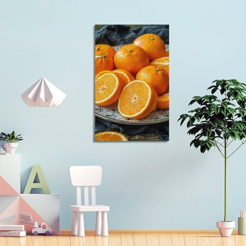 Poster fruits oranges fraîches déco murale moderne suspendre salon 50x75 - 4