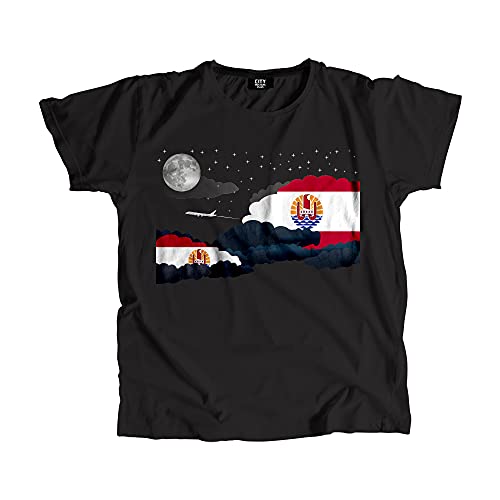 T-shirt French Polynesia Night Clouds vêtement de mode imprimé nuit exotique