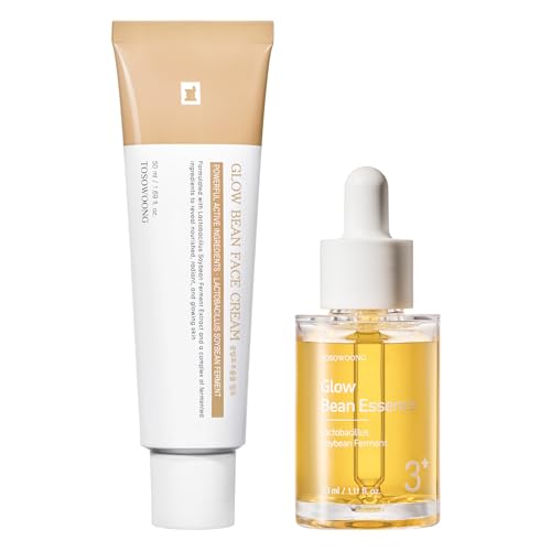 Crema y Esencia Glow Bean TOSOWOONG Set Facial para una Tez Radiante