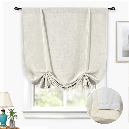 DriftAway Linen Blackout Tie Up Curtains