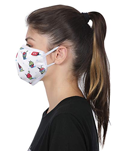 Image of Wiki Champs Mask for Adults (Cupcake, White, Large Size, Pack of 5)