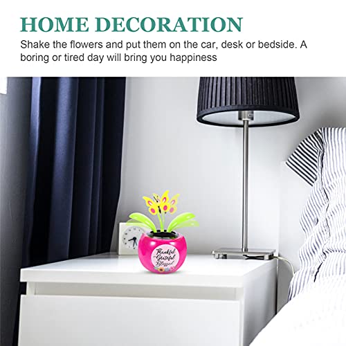 Besportble 2Pcs Solar Dashboard Butterfly Dancing Bobblehead Butterflies Figurine Car Dash Shaking Action Figure Auto Vehicle Dash Decoration #TOP6