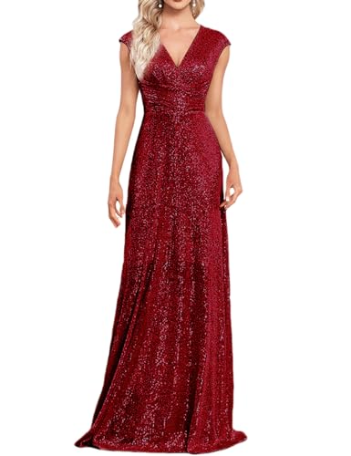 Robe formelle sans manches années 1920 Gatsby chic à perles et col en V