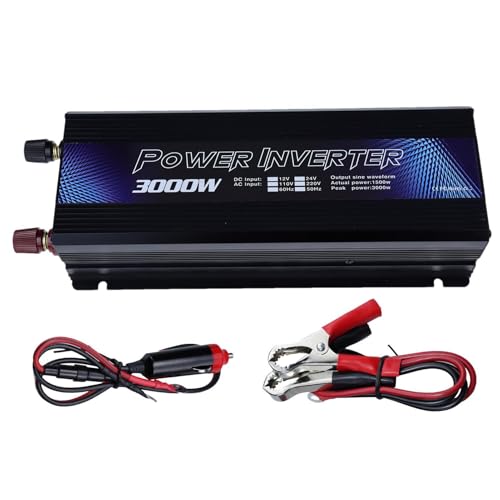 DC a AC Inverter di potenza per da 12 V universale - Adattatore per da convertitore per da 3000w per campeggio interruzione di corrente viaggi laptop