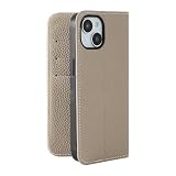 HanaRo iPhone15 用 ケース スマホケース 手帳型 シュリンクレザーケース 本革 レザー カード収納 ｸﾞﾚｰ