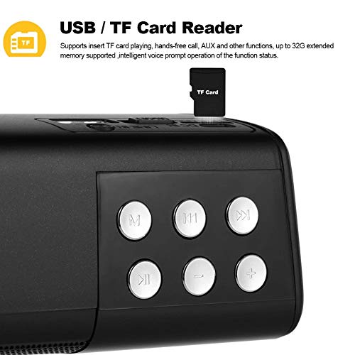 heaven2017 3D Surround Sound Bar Subwoofer Sem Fio Bluetooth Speaker TF USB com Rádio FM para Áudio