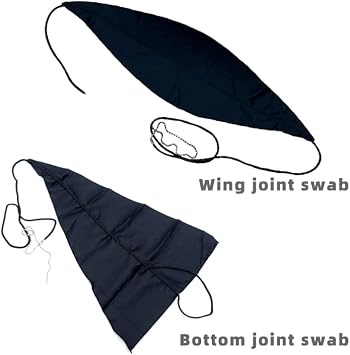 Bassoon Swab Bundle Wing Joint Swab and Bottom Joint Swab, Cleaner Than Brushes and Universal Swabs