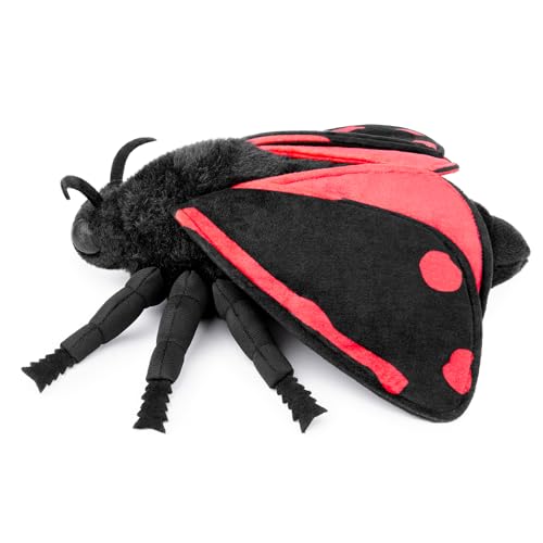 lilizzhoumax Simulation cinnabar moth Plush Toy 40cm/16” Realistic Stuffed Animal Silk Moth Plush Toy Cute Silk Moth Super Soft Insect Silk Moth Home Decoration Animal Toys - Image 2