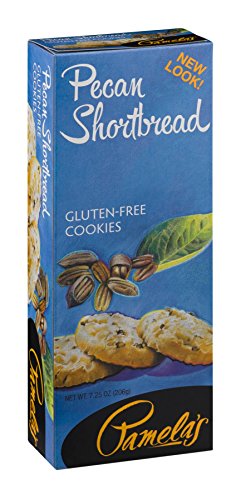 Pamela's Products Gluten Free Shortbread, Pecan, 7.25-Ounce Boxes (Pack of 6)