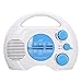 GLOGLOW Shower Radio, Water Proof AM FM Radio with Electronic Tuning for Bathroom, Portable Compact Design Blue