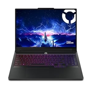 Lenovo Legion Pro 7 AI Gaming Laptop - Display OLED 16" 240Hz | Nvidia GeForce RTX 5080 16GB GDDR7 | Intel Ultra 9 275HX | RAM 64GB | SSD 1TB | Windows 11 Home | UK RGB Keyboard - Eclipse Black