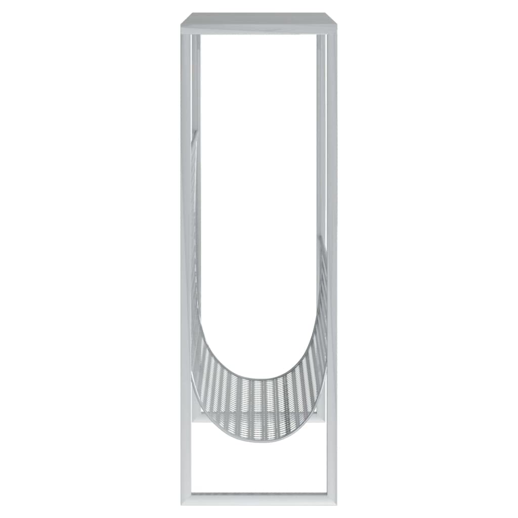 Fengshui Portariviste argento 35 x 15 x 45 cm in acciaio | Stabile, durevole, per libri e decorazioni, adatto per ufficio, soggiorno, camera da letto