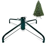 SOMITO Artificial Christmas Tree Stand, Folding Christmas Tree Base for 3 Ft to 6 Ft Xmas Trees, Xmas Tree Holder Metal Christmas Tree Stand Fits 0.5-1.25 Inch Tree Pole, Universal Tree Stand, Green