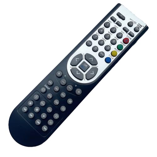 IOOIQQ Oki RC1900 Mando a distancia compatible con| para Matsui Hitachi JMB Sanyo Bush Alba Mikomi Acoustic Solutions Celcus Digihome Ferguson Finlux Grundig ISIS Luxor Murphy Next Techwood