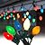 25Ft Multicolor Christmas Lights C7 Vintage Christmas String Lights with 27 Multicolor Ceramic Bulbs(2 Spare), Hanging Outdoor String Lights for Holidays, Christmas Prom Party Wedding- Green Wire
