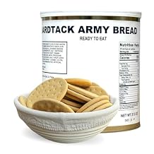 MRE Depot Hardtack Biscuits 30+ Year Long Shelf Life Camping Food Military Food Crackers in #10 Can 35 Biscuits Canned for Emergency Food Supply Made in USA