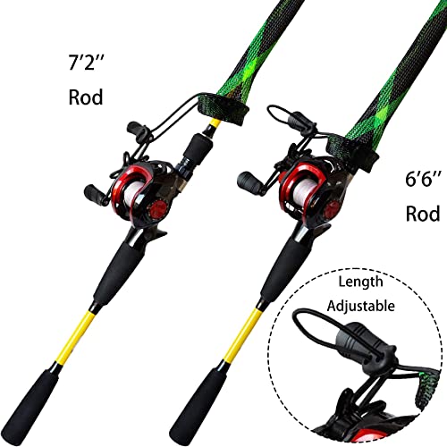 12 Manchons En Maille Tressée Pour Cannes à Pêche - Protection Et Rangement Pratique