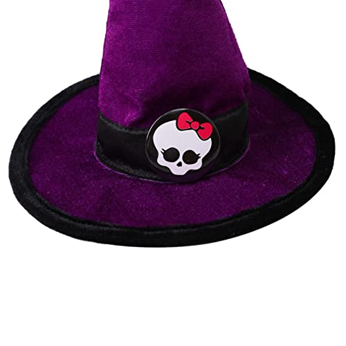 chapéu do Dia das Bruxas do gato | bruxa estimação bonito ajustável para gato cachorro pequeno | Con