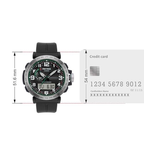 Casio Resin Digital Black Dial Men Watch-Prg-601-1Dr, Bandcolor-Black - Image 6