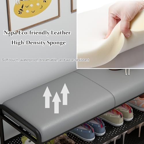 Banc d'entrée rangement chaussures pour optimiser les petits espaces et couloirs - 6