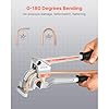 VEVOR Pipe Tube Bender, 1/4" (6.35 mm), 3/8" (9.5 mm), 1/2" (12.7 mm) OD, 3 in 1 Manual Lever Tube Bender, 180° Copper Aluminum Pipes Bending Tool for Automotive Repair, HVAC Air Conditioning #3