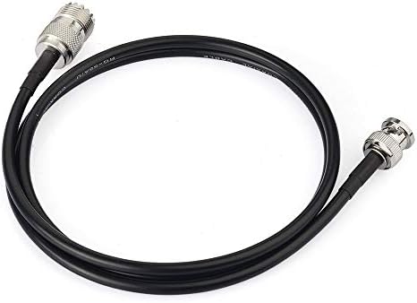 Eightwood CB Radio Cable BNC Male to UHF Female SO239 Pigtail Cable RG58 3.28ft 1M for BNC Aerial BNC Antenna CB Antenna Ham Radio CB Radio Walkie Talkie Ham Radio