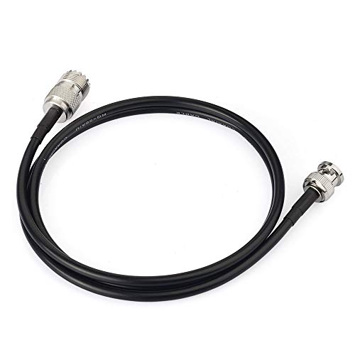Eightwood Uhf Female So239 To Bnc Male Adapter Rg58 Antenna Jumper Cable 3 Feet For Handheld Cb Radio, Amateur Radio, Ham Radio, Radio Scanner #TOP3