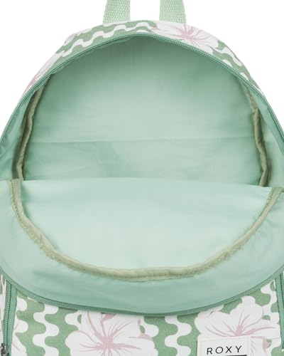 Image of Roxy Women's Always Core Backpack | Travel | Everyday Carry | Beach | Polyester | 8L Capacity - Basil Party Waves