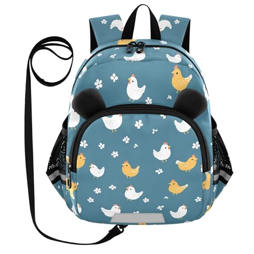Cute Cock Rooster Toddler Backpack for Girls Boys,Preschool Kindergarten Backpack Kids Backpacks for Girls B0404061