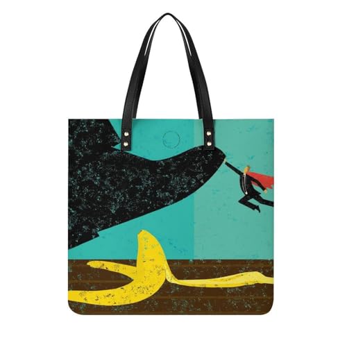 Sac à main shopper Peau De Banane grand sac à bandoulière femmes de voyage