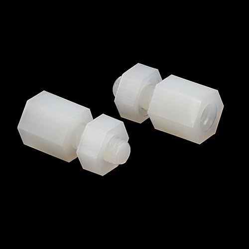 Miniatura 4 de PATIKIL M3x6+0.236 in macho hembra separador, 100 tornillos de nailon con 100 tuercas para PCB, placa base, carcasa de computadora, placa de